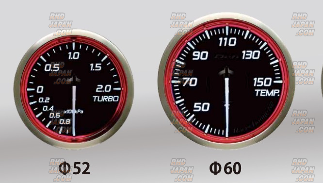 Defi Racer Gauge N2 Plus Temperature 60mm - Red - RHDJapan